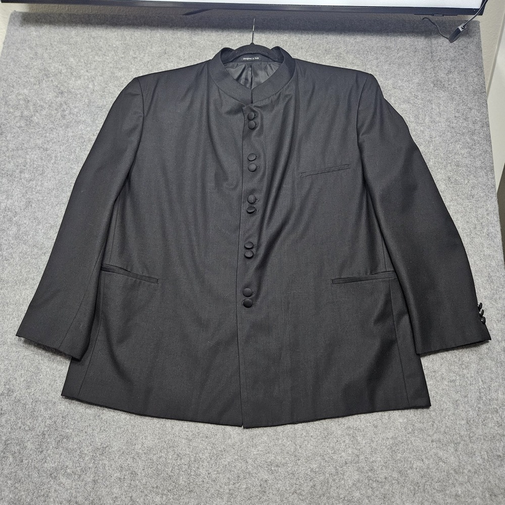 Tessori 52R 100% Tetoron Italian Sports Jacket Coat‎ High Button Steven Seagal